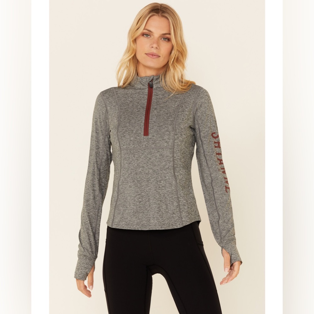 Shyanne‎ Women's 1/4 Zip Front Logo Pullover Sweater